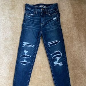 American Eagle Faux Ripped Jegging Jeans